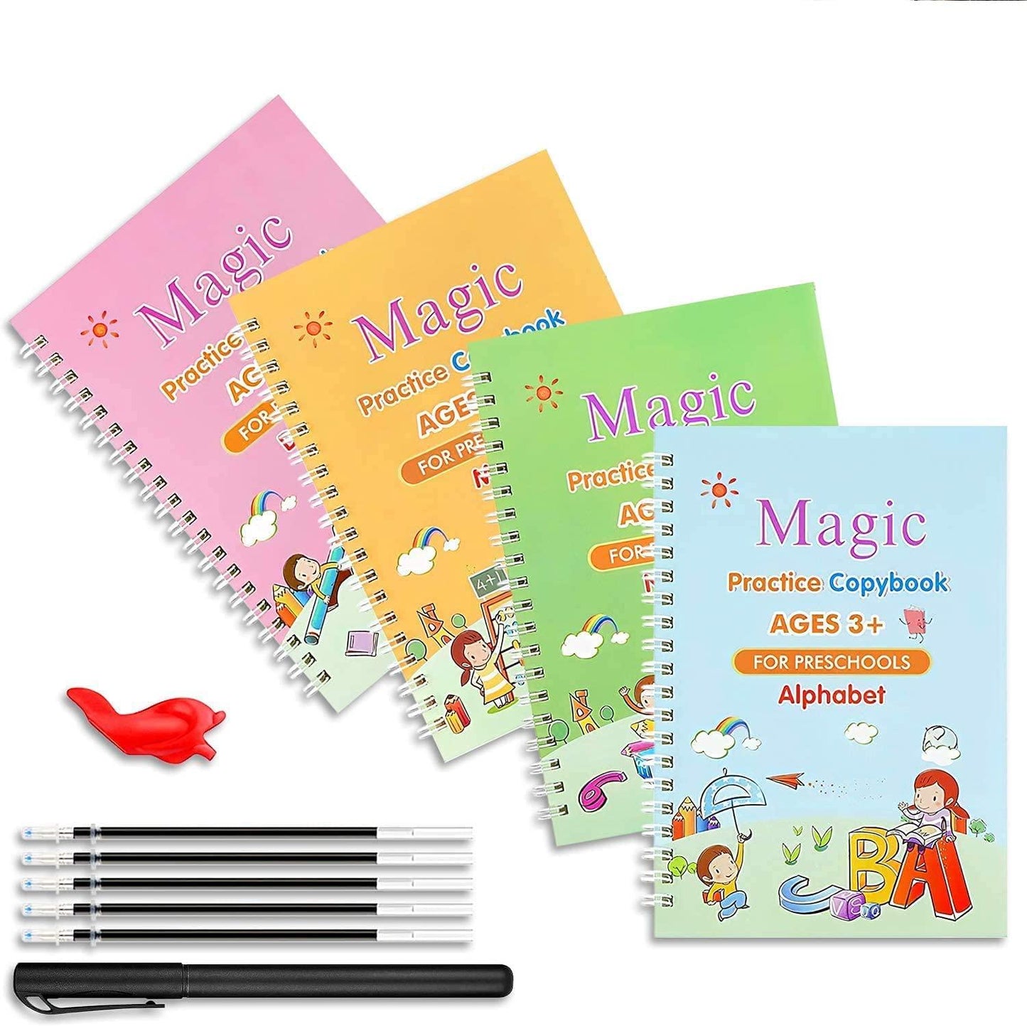 Sank Magic Practice Copybook 4 for Kids | Pack of 2