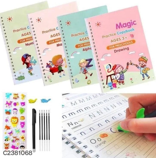 Sank Magic Practice Copybook 4 for Kids | Pack of 2