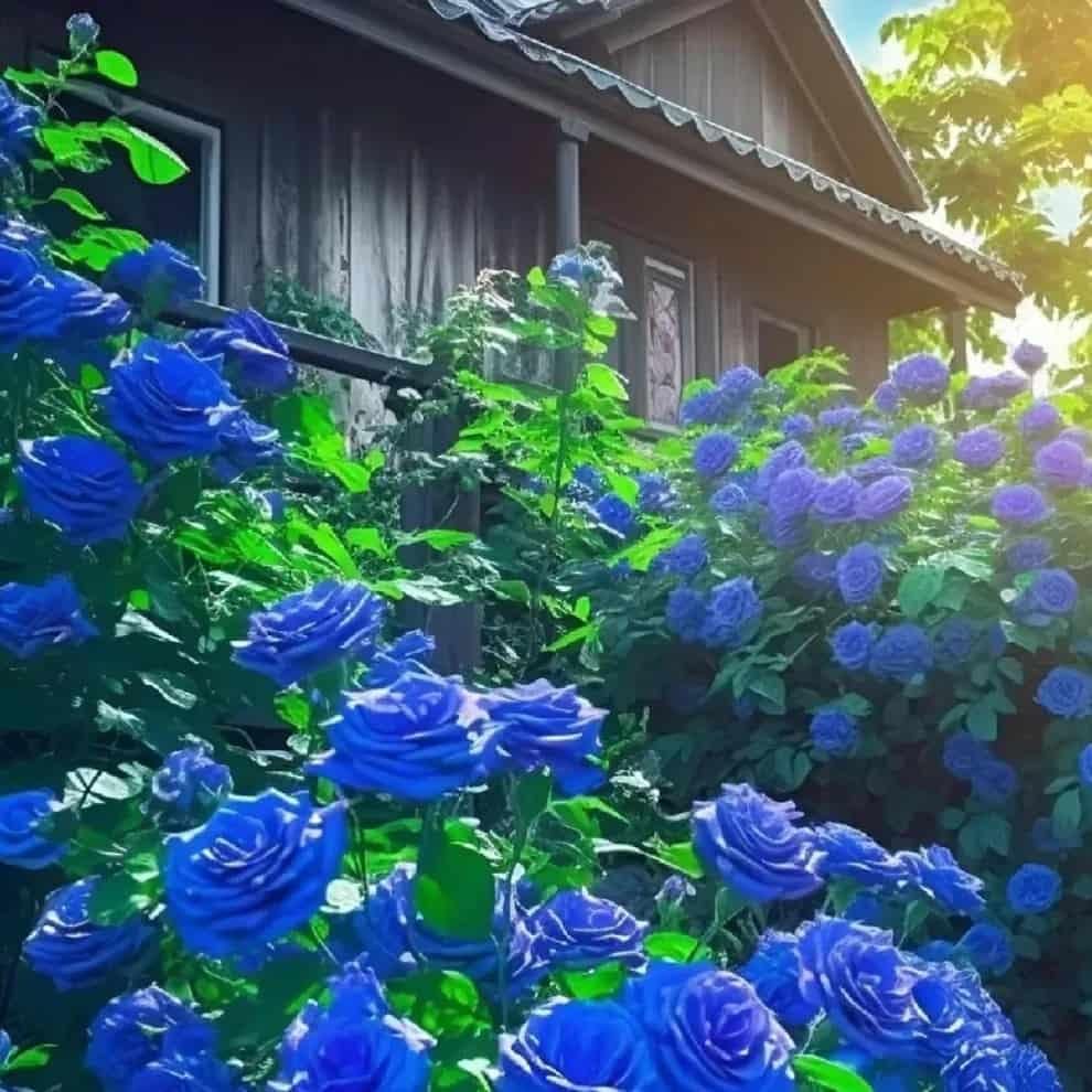 Blue Climbing Rose Seeds For Home Garden